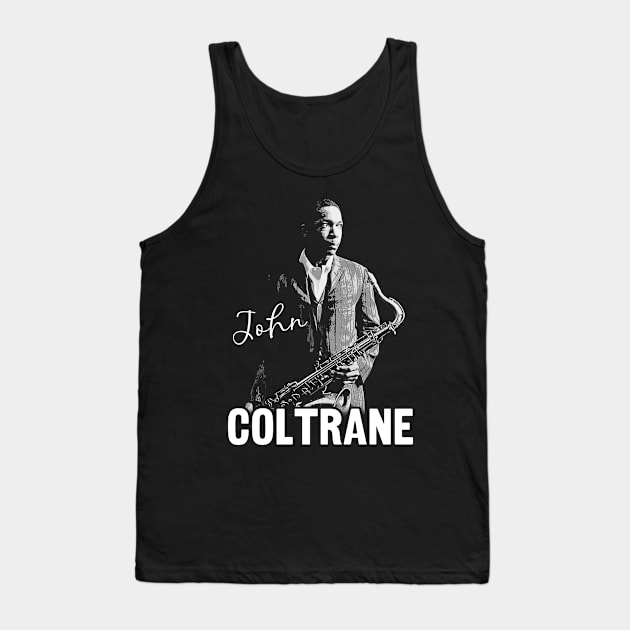 Coltrane // Retro Style Fan Design Tank Top by Mandegraph